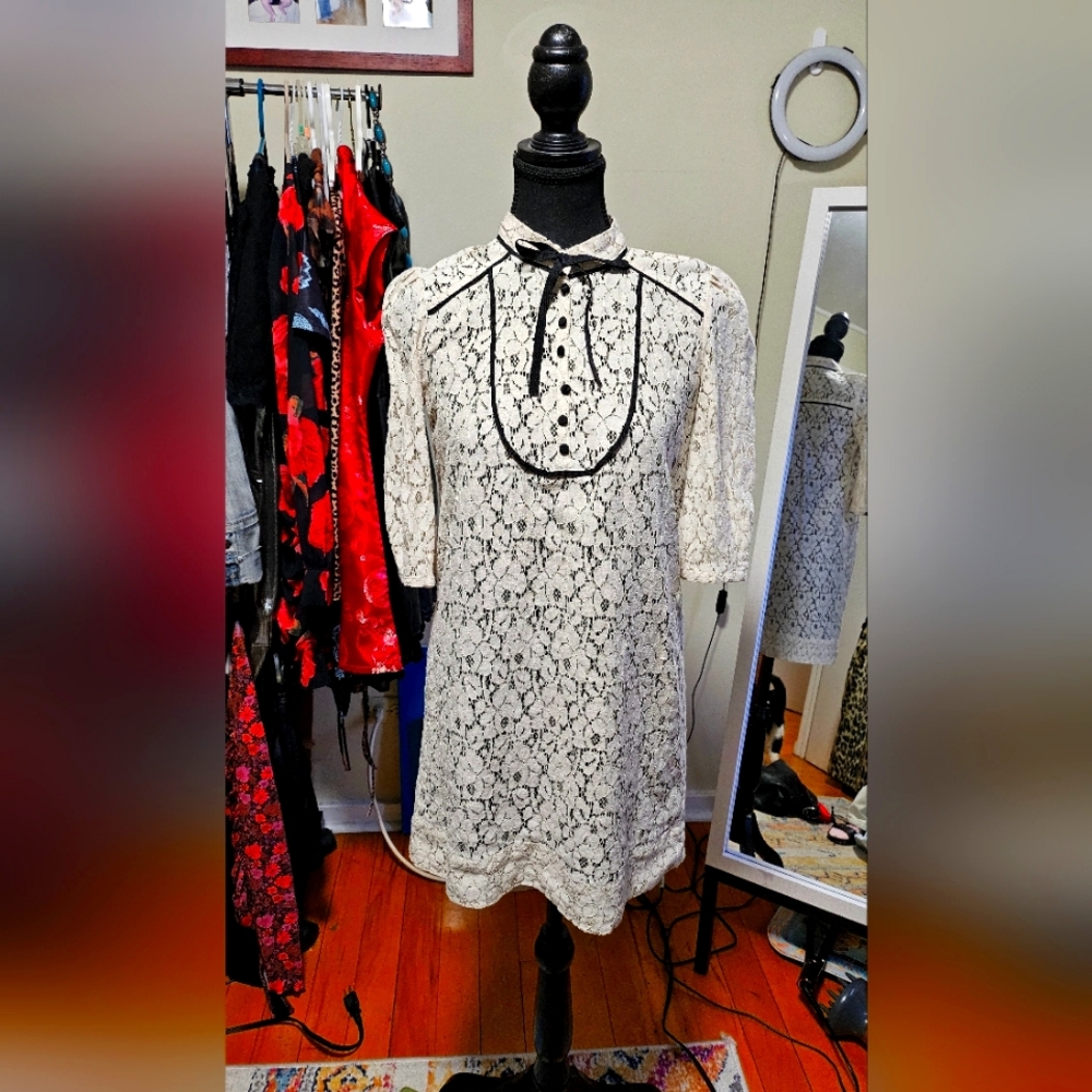Lace mini dress